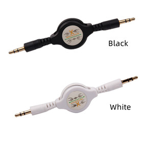 Cable de extensión Jack de 3,5mm, Cable auxiliar chapado en oro de 3,5mm, Cable de Audio retráctil para teléfono, altavoz de coche, auriculares MP4 - Product Image 4