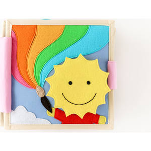 Montessori doux feutre éducatif bébé voyage jouets livre silencieux activité éducation précoce apprentissage feutre livre occupé - Product Image 1