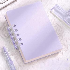 สมุดโน้ตขนาด A7 ราคาถูก ขายดี สไตล์โมรันดี สำหรับนักเรียน แบบมีเส้น ทนทาน เปลี่ยนไส้ได้ ปก PP พร้อมช่องใส่ของ ใช้เป็นไดอารี่หรือสมุดจดบันทึกได้ เป็นของขวัญได้ - Product Image 3