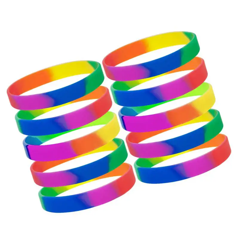 Anpassen des geprägten farb gefüllten gefüllten Logo-Textuhr-Silikon armbandes