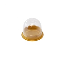 Vente d'usine Matériaux recyclés Boîte à gâteau en plastique avec option de gaufrage Contenant carré transparent pour gâteau Mousse et biscuits