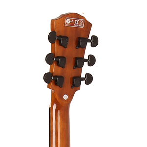 جيتار صوتي عالي الجودة بحجم <span class=keywords><strong>41</strong></span> بوصة، مصنوع من خشب التنوب الصلب مع عنق من خشب الأوكومي وظهر وجوانب من خشب السابيلي، متوفر بالجملة من المصنع OEM ODM - Product Image 6