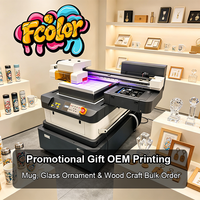 Printer UV LED Fcolor 6090 dengan Printhead XP600 untuk Pencetakan Kustom pada Kaca, Kayu, dan Botol