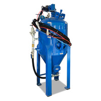 Machine de sablage humide mobile sans poussière avec pistolet de sablage à aspiration pour dérouillage, polissage de peinture et de réservoirs d'huile, haute productivité