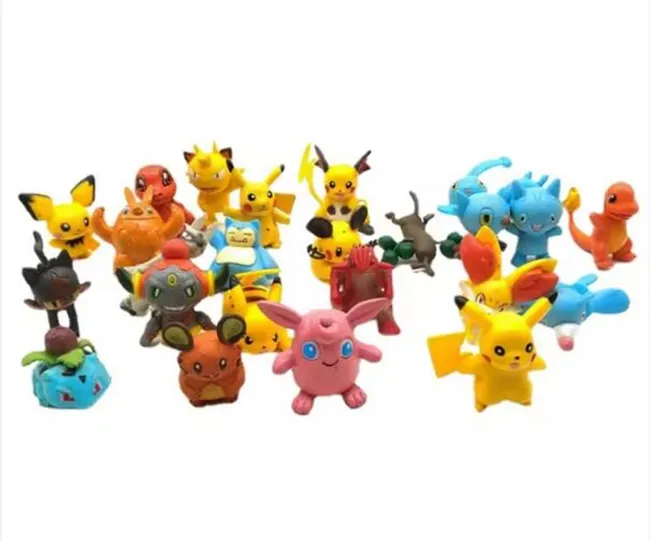 Top qualité 24 pièces/ensemble 5CM Anime Pokemoned Figure Pikachu Poke mon dessin animé jouet figurine pour enfants