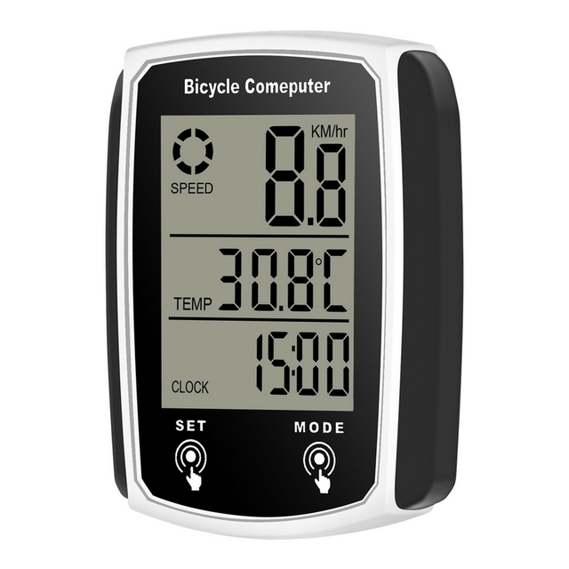 Wired Bike Computer 19 Functions Touch Bike Speedometer Odometer Waterproof Bicycle Computer with Backlight
