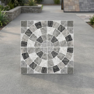 Carreaux de sol en porcelaine gaufrée rustique mat 400x400mm 9mm, qualité export, antidérapants, pour extérieur, revêtement de sol numérique - Product Image 6