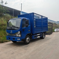 Camionnette de transport de bétail Dongfeng 4x2 avec ridelles amovibles
