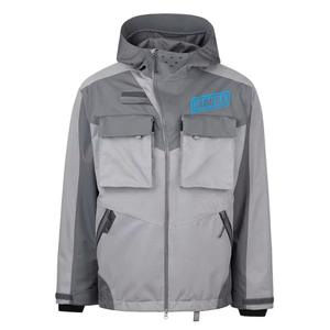 Unisex 100% Waterproof Breathable UPF 50 Fly Fishing Outdoor <b>Wading</b> <b>Jacket</b> Zipper Closure Front Pockets Outdoor Use - Product Image 2