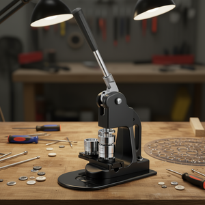 Machine à fabriquer des badges D0100XFPHAV, manuelle, 1 pouce, pour usage domestique, découpeuse circulaire DIY avec 500 pièces - Product Image 2