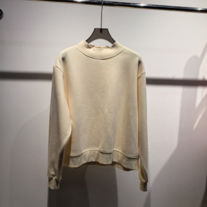 Felpa Oversize da <span class=keywords><strong>Donna</strong></span> con Collo Alto Personalizzata, Ricamata, in Morbido Cotone, Stile Streetwear - Product Image 3