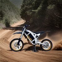 Moto électrique de course GMX 30kW Peak 640Nm 72V 73Ah avec batterie lithium-ion interchangeable, 120km/h, FOC, onde sinusoïdale, certifiée CE