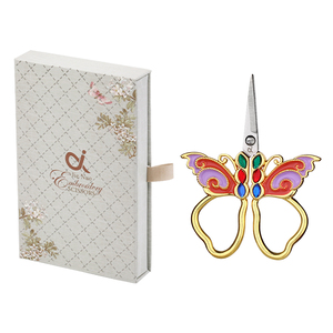 Nuevo diseño colorido pequeño bordado tijeras Vintage tijeras mariposa tijera Color - Product Image 5