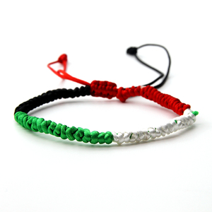 Newest Free Palestine Jewelry Flag Handmade Adjustable Palestinian Love Peace <strong>String</strong> Natural Stone Beaded Woven <strong>Bracelet</strong> Women - Product Image 5