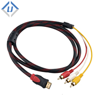 Adaptador de Cable de conversión para DVD HDTV STB 1,5 P, componente de vídeo Hdmi macho a 3RCA AV de 1080 M