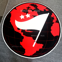 Tapis rond en gros, tapis personnalisé imprimé en 3D, conception d'impression, salon