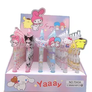 Toptan Sanrio Animation mi 48 Set sevimli kalemler geri okul kırtasiye malzemeleri animasyon türevleri için