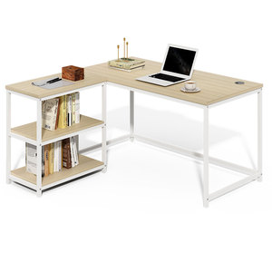 Tùy Chỉnh L-Hình Sinh Viên Bàn Viết Với Giá Sách Giá Thấp Bán Dễ Dàng Tháo Tháo rời Cho Phòng Ngủ Gia Đình Máy Tính Bàn - Product Image 3