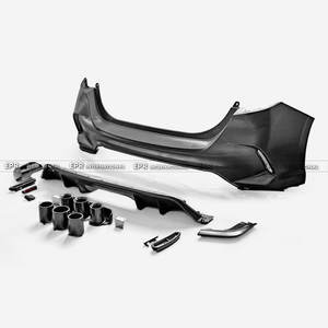 Pare-chocs arrière en matériau PP pour Honda Civic Gen 11 FL1 Type TR (sortie d'échappement centrale, pour hayon) - Product Image 3