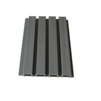 Revêtement mural extérieur en composite bois-plastique PVC, panneau de clôture verticale, panneau de porte, planche WPC, bois imperméable