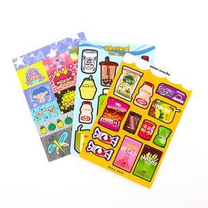 Hoja de Adhesivos de Vinilo Personalizados con Diseño de Múltiples Iconos, Superficie Brillante Impermeable para Perfumes, Papelería, Manualidades y Decoración, Formas Personalizadas - Product Image 4