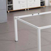 Bureau à domicile métal école entrepôt centre commercial 4 personnes Table poste de travail commercial bureau mobilier de bureau moderne pieds de meuble en fer