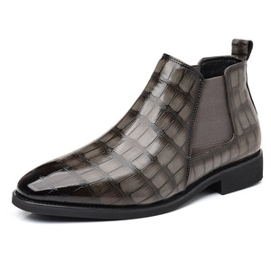 Botas <span class=keywords><strong>Chelsea</strong></span> Formales Marrones Originales Hechas a Mano de Lujo Personalizadas al por Mayor, Botas de Tobillo para Hombre, Botas Sin Cordones para Hombre - Product Image 1