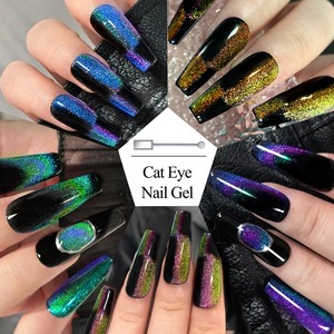 <span class=keywords><strong>Kit</strong></span> de Vernis Gel Magnétique Effet Ciel Étoilé 6 Couleurs avec Vernis Gel UV LED Cat Eye Soak Off pour <span class=keywords><strong>Manucure</strong></span> et Nail Art - Magnétique - Product Image 2