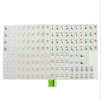 Jeu de Mahjong Américain de Luxe Moderne Pliable à Motif Golf Vert, 160 Tuiles en Acrylique, Portable, pour Voyage, Jeu de Société Familial, Cadeau