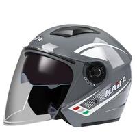 Casque Jet Rétro Demi-Face en ABS Certifié ECE, Durable, Résistant aux UV, Confortable et Souple, Protection Unisexe pour la Conduite
