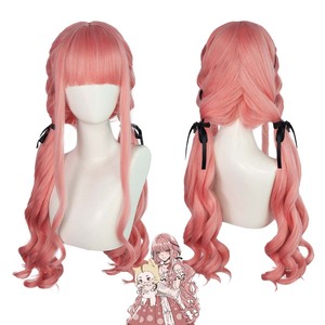วิกผมยาวสีชมพูคอสเพลย์เกมปาร์ตี้ฮาโลวีนสำหรับผู้หญิง GAHC-058 - Product Image 1