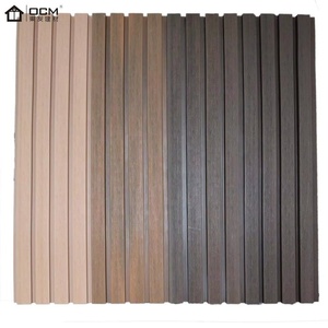 Paneles de pared WPC exteriores interiores, rejilla giratoria, cubierta de pared de ladrillo de madera de fibra de bambú, tableros verticales duraderos para uso en exteriores - Product Image 2