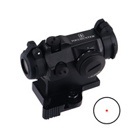 FOCUHUNTER Viseur Point Rouge Tactique Antichoc 800g avec Cache Rabattable 1X24mm, Lunette Point Rouge QD avec Montage 20mm pour Optiques de Chasse
