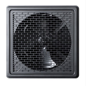 مروحة عادم صناعية قوية من الحديد الزهر مثبتة على الحائط من HENGBO، مقاس 10-14 بوصة، منخفضة الضوضاء، مربعة الشكل، لاستخراج الأبخرة الزيتية والتهوية - Product Image 2