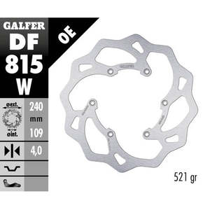 Galfer Wave disco freno posteriore per Beta RR 250 13-25 - Product Image 1