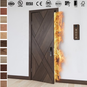 Porte en bois résistante au feu aux normes australiennes, protection contre le feu de 30 minutes, surface finie pour appartement et chambre à coucher - Product Image 5