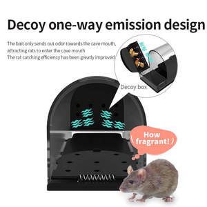 SJZ OEM/ODM Solid ABS Plastic Eco-Friendly High Effective Large Reusable No Kill Humane Live <strong>Rats</strong> Mouse <strong>Trap</strong> <strong>Cage</strong> - Product Image 4