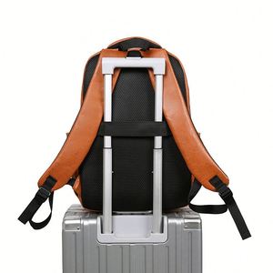 Top Sale PU Leather Custom Luxury Fashion <b>Small</b> Casual Sports <b>Waterproof</b> Mochila Travel Bagpack Back Pack Backbag <b>Backpack</b> Bag - Product Image 4