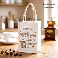Sacs fourre-tout en toile personnalisés de petite taille pour la promotion de boissons avec logo personnalisable, pochettes 3D portables