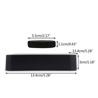 Décoration de table Base carrée Présentoir à lévitation magnétique Commande par interrupteur écologique Cadeau spécial noir Plate-forme flottante pour