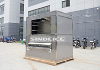 Machine à glace industrielle SINDEICE 3 tonnes/jour, réfrigérant R404a avec contrôle automatique pour bateaux de pêche/traitement des fruits de mer