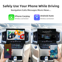 11.8 pouces HD voiture stéréo GPS Navigation pour Toyota Land Cruiser 2008-2020 Android Auto CarPlay Bluetooth musique intégrée 4 caméras