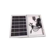 ZRACO pengisi daya panel surya portabel untuk ponsel dan produk elektronik GD-1006A 6V6W panel surya mini 0,85a