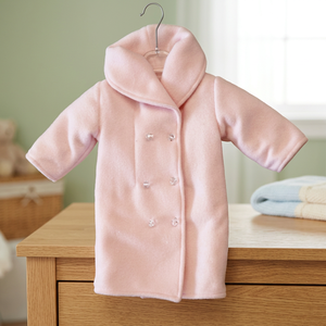 Abrigo de Invierno Corto para Mujer, Teñido, de Forro Polar de Poliéster, Hecho a Mano en Italia, Rosa, Transpirable, con Cremallera y Relleno de Fibra de Poliéster - Product Image 2