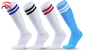 <span class=keywords><strong>Chaussettes</strong></span> de football personnalisées <span class=keywords><strong>pour</strong></span> la promotion mondiale des compétitions sportives, <span class=keywords><strong>antidérapantes</strong></span>, longues, à rayures, <span class=keywords><strong>pour</strong></span> enfants et adultes - Product Image 2