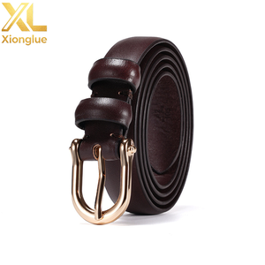 2.5cm Women's Genuine Leather <b>Belt</b> Alloy Buckle Casual Trendy Fashionable Simple Pin <b>Dress</b> Decorative <b>Belt</b> - Product Image 5