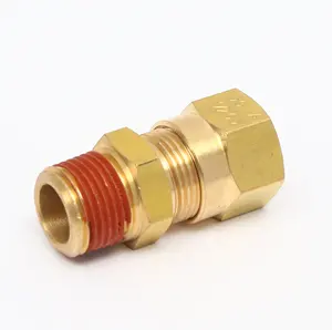 High Quality Male Round Connector Tube male quick connector stopper Adapter Brass air pipe quick connector