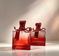 Flacon de recharge de parfum arabe du Moyen-Orient 30 ml, transparent, haut de gamme, rectangulaire, en verre sérigraphié, pour l'exportation