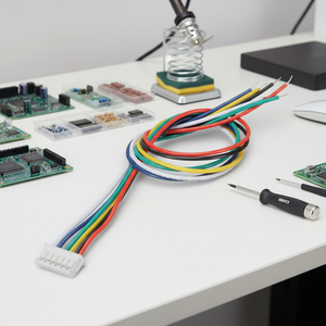 أسود صافي سترة Sleeved1 إلى 2 اللوحة 4 دبوس موليكس حالة CPU 4 دبوس PWM مروحة التبريد الخائن محور الطاقة كابل محول - Product Image 4