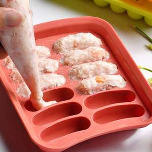 Household 12 Cavity DIY Hot Dog Maker Sausage Cake Baking Cooking Mold Food Grade Silicone Baby Food Mold Steamed Sausage Mold - Product Image 2